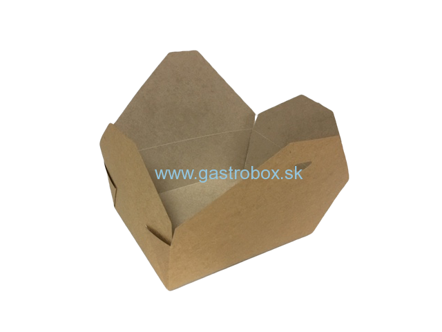Bio box kraft 600ml nepremastiteľný, 40ks