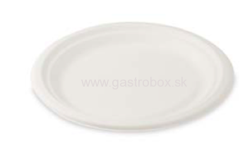 BIO Tanier okrúhly cukrová trstina Ø26 cm, 50ks