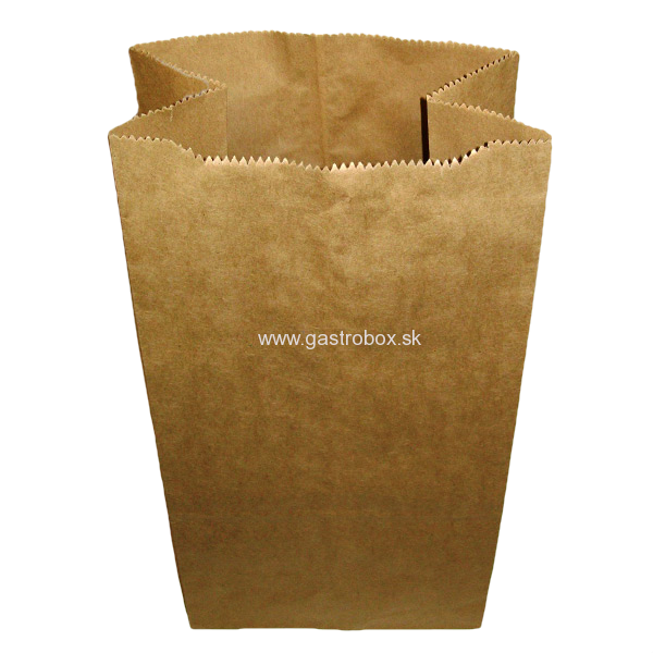 Vrecko kupecké 2-vrstvé 22x10x41 cm hnedé (5kg), 1ks