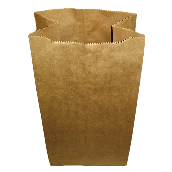 Vrecko kupecké 2-vrstvé 22x10x41 cm hnedé (5kg), 1ks