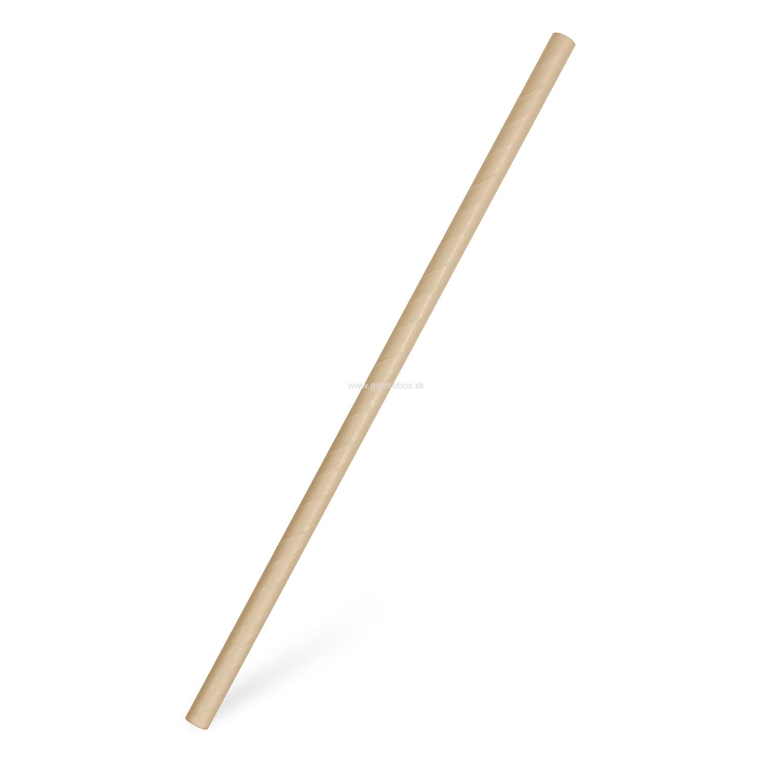 Slamka papierová JUMBO Ø8mm x 25cm natural, 100ks