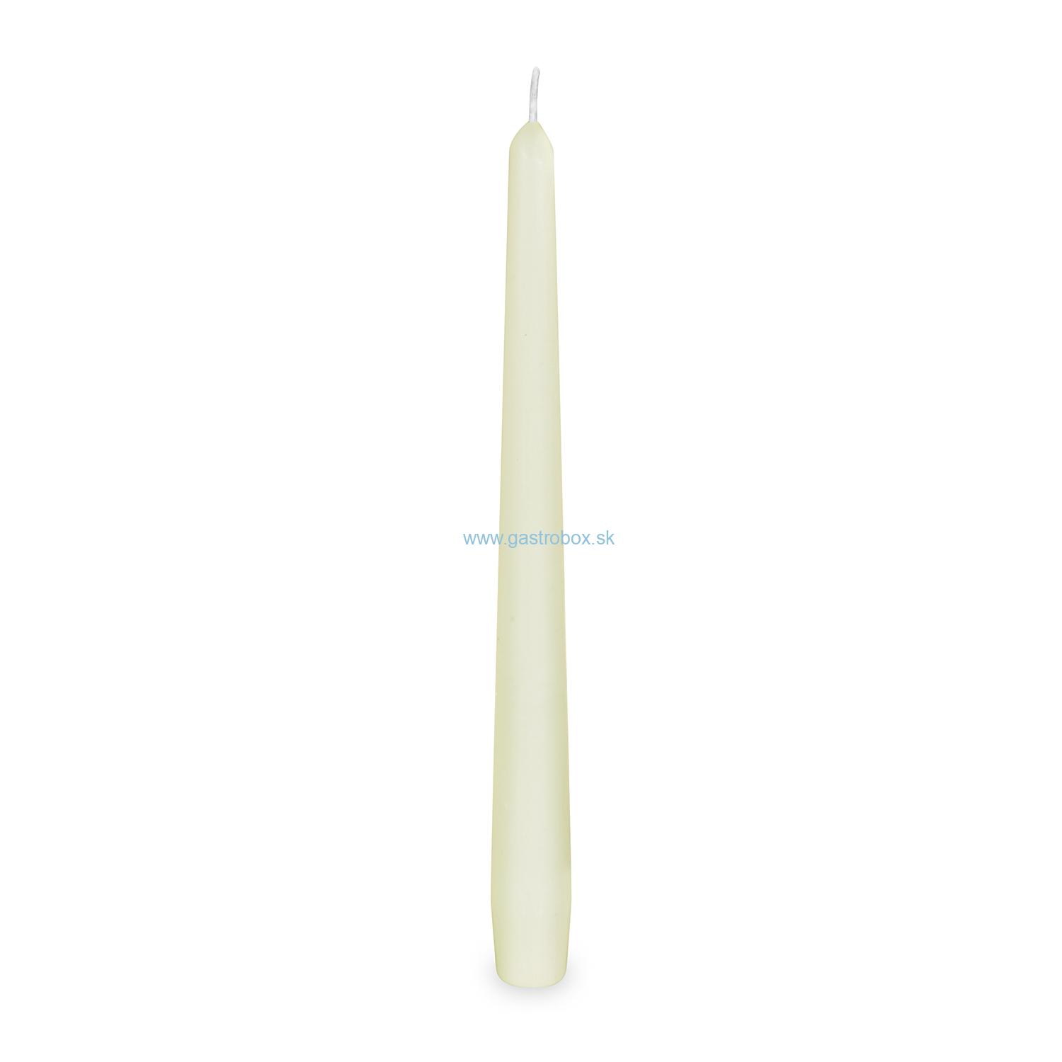 Sviečky kónické Ø 23,5 x 245 mm béžové, 10ks