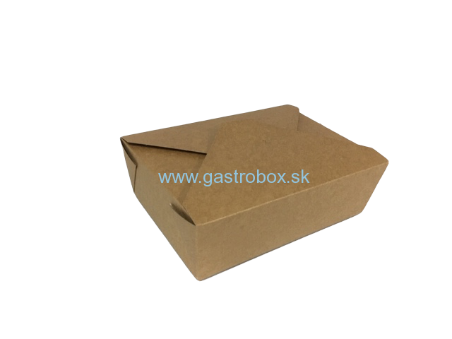 Bio box kraft 1500ml nepremastiteľný, 20ks
