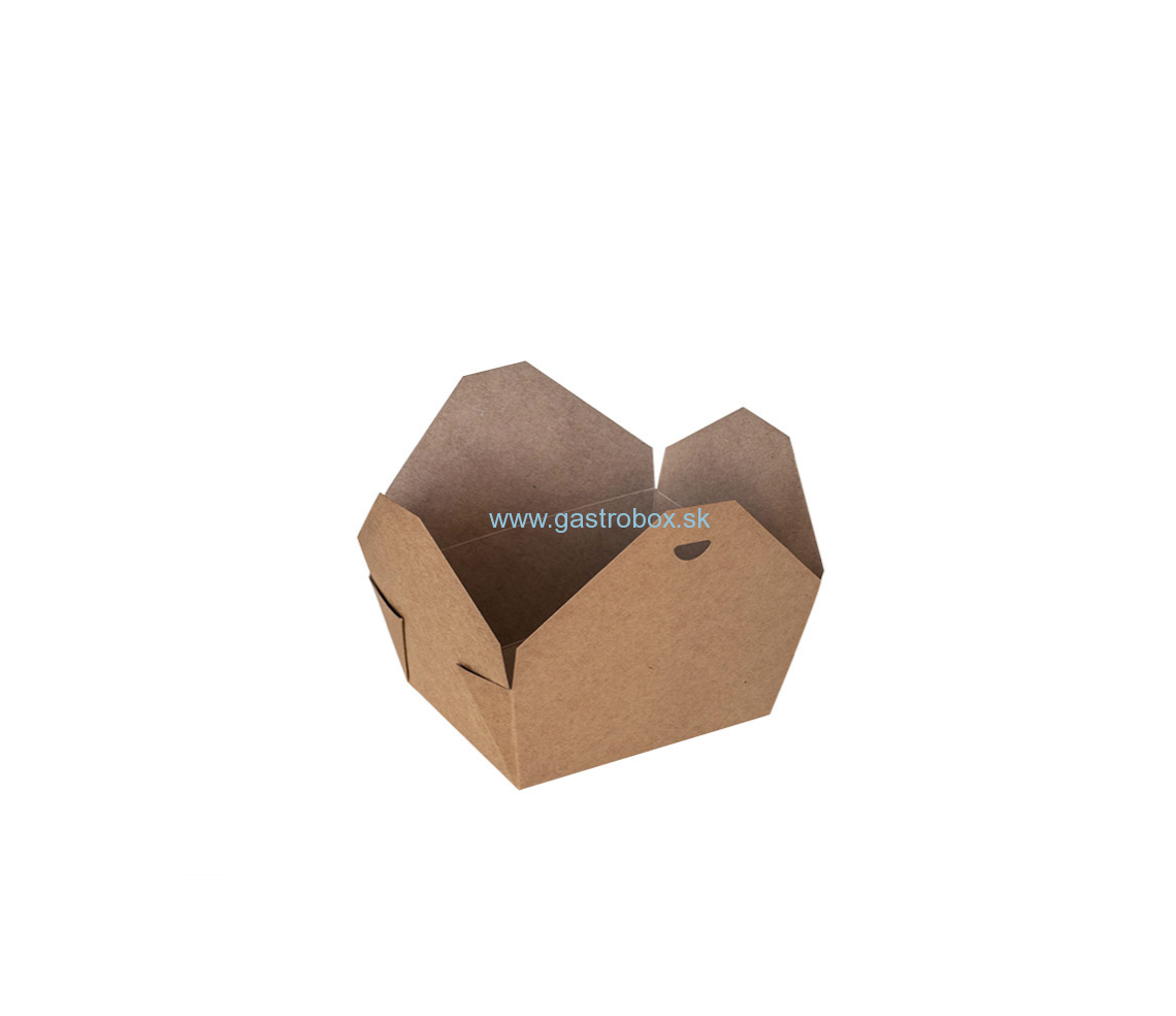 Bio box kraft 600ml nepremastiteľný, 40ks
