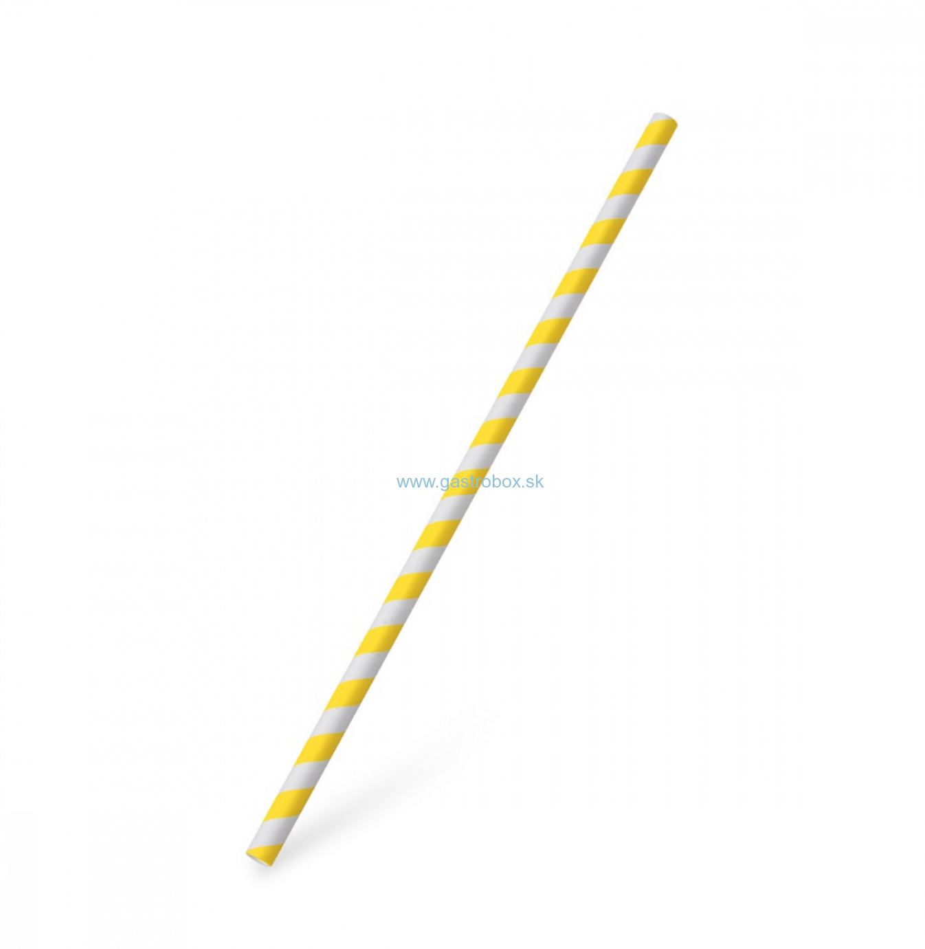 Slamka papierová JUMBO žltá špirála Ø8mm x 25cm, 100ks