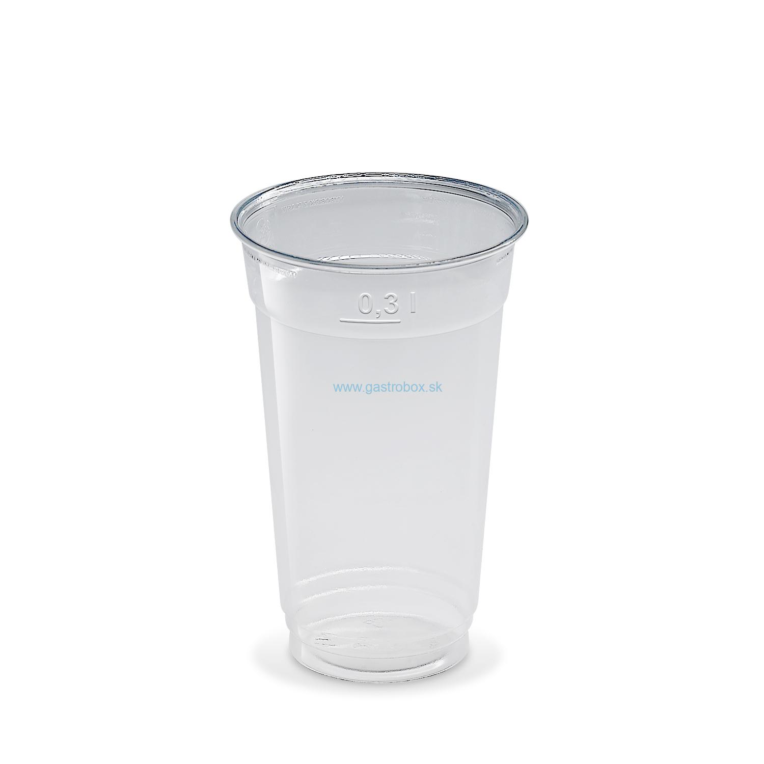 Pohár 300 ml (PET) Ø 78mm, 50ks