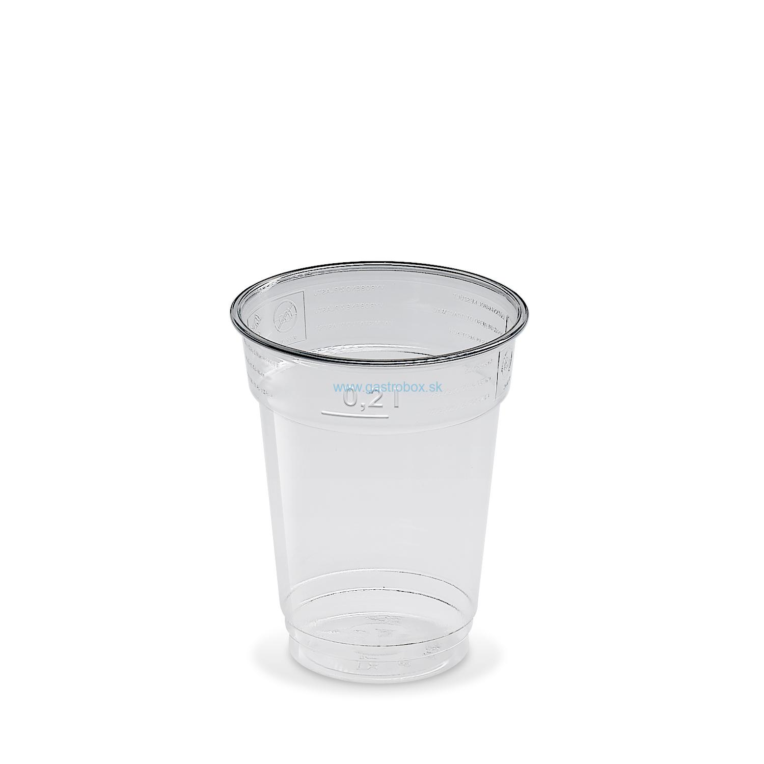 Pohár 200 ml (PET) Ø 78mm, 50ks