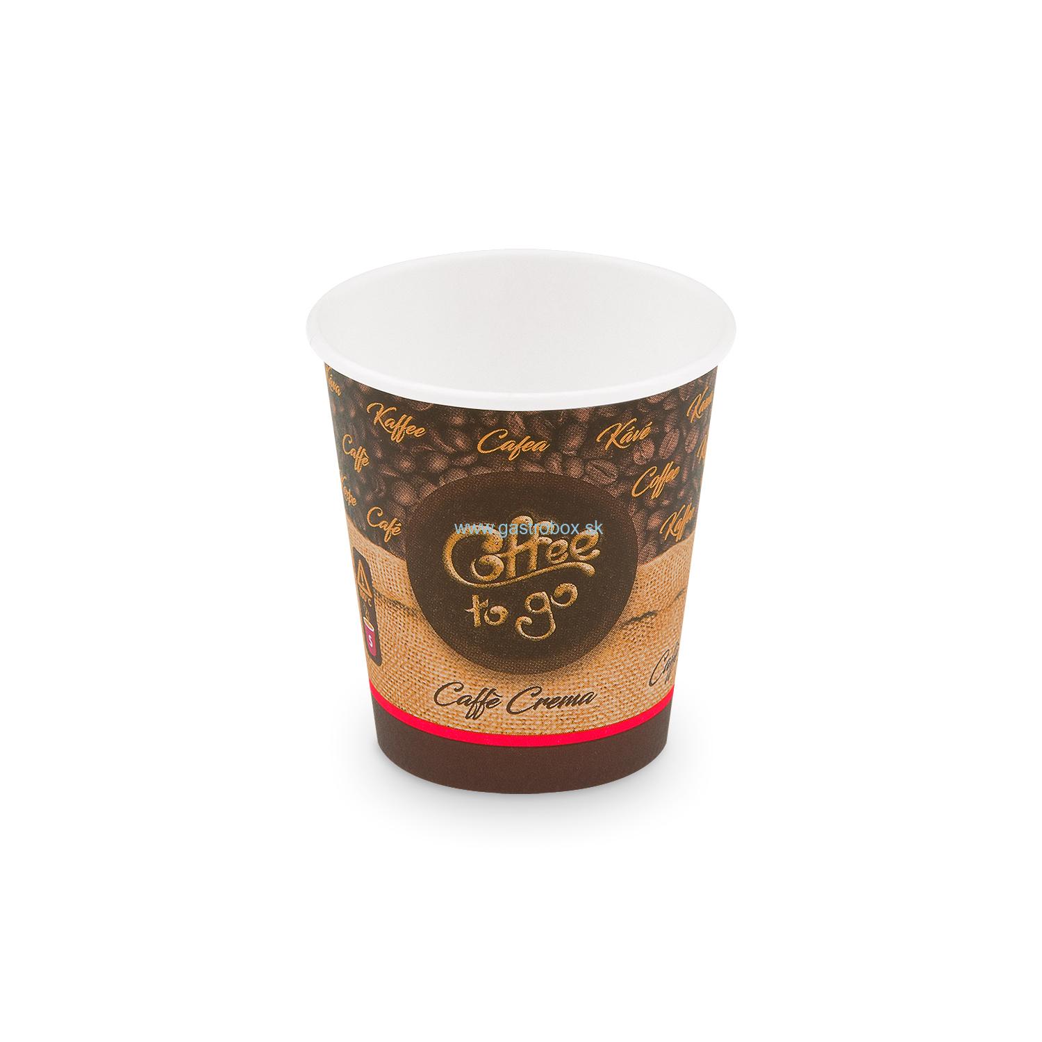Pohár papierový Coffee to Go 200ml S, Ø73mm, 50ks