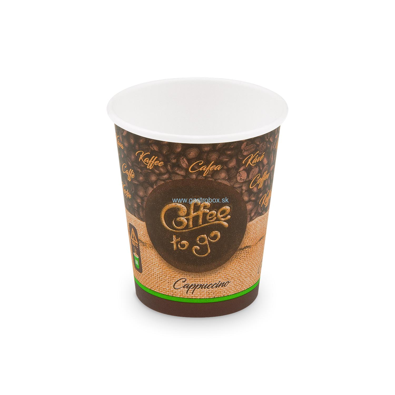 Pohár papierový Coffee to Go 280ml M, Ø80mm, 50ks