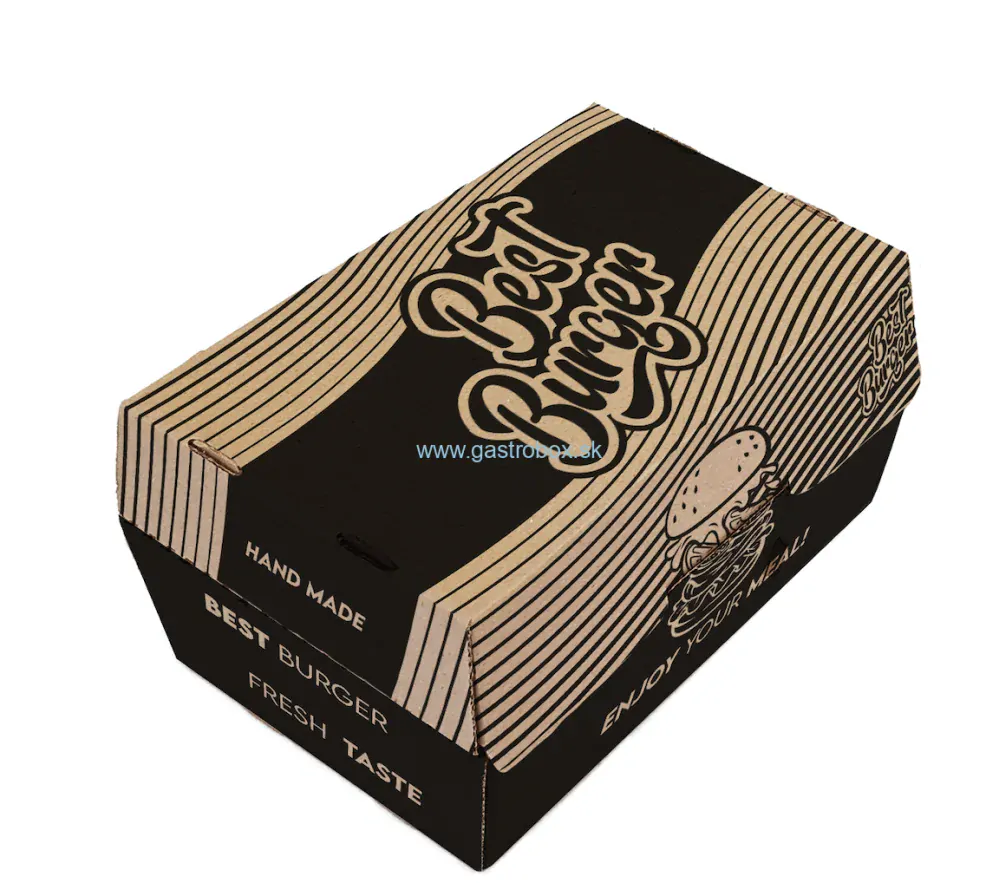 AKCIA! Burger box DOUBLE 20x13x11 cm BEST, 100ks
