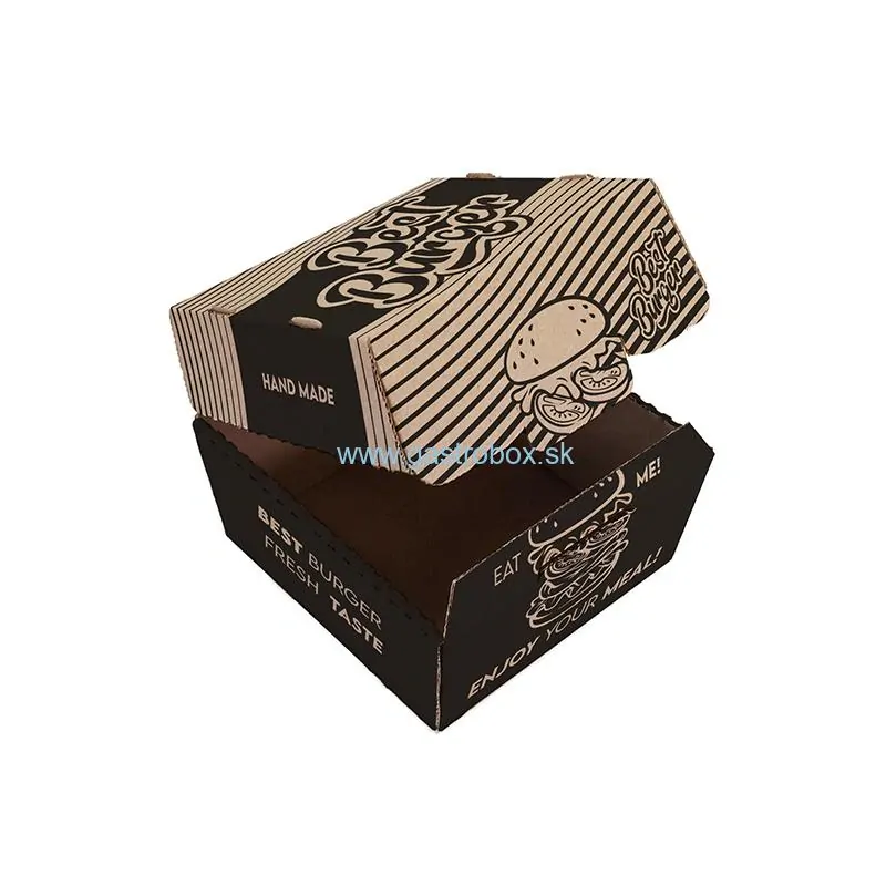 Burger box SINGLE 13x13x11 cm BEST burger, 100ks