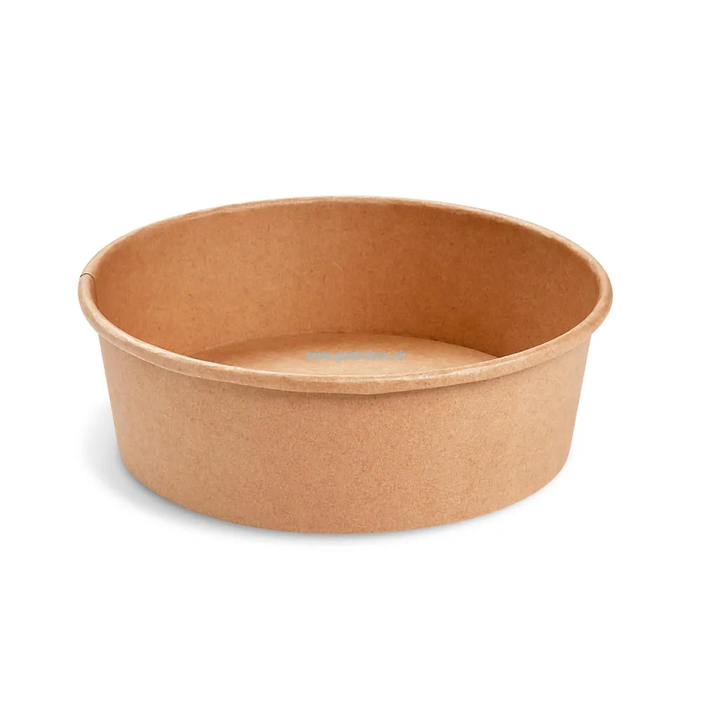 Papierová miska 1100ml kraft (Ø185mm), 50ks