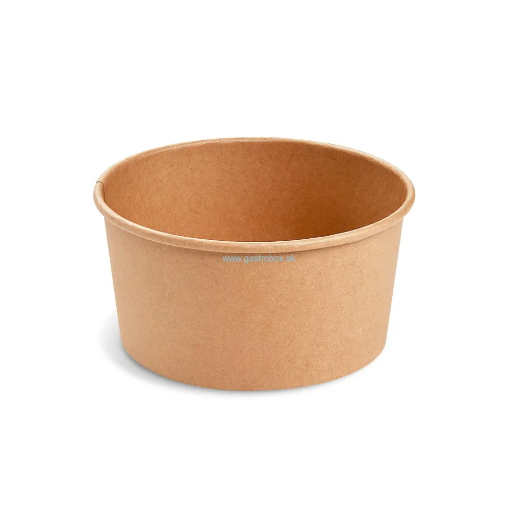 Papierová miska 1000ml kraft (Ø150mm), 50ks