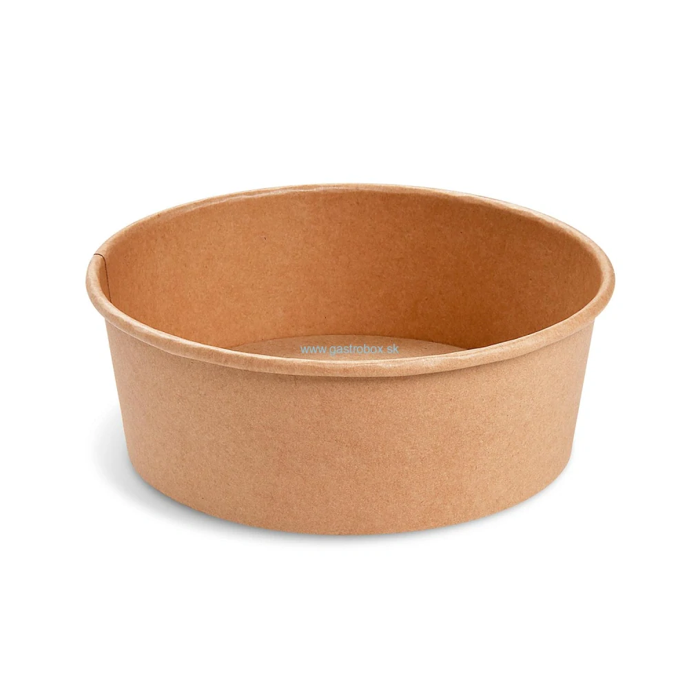 Papierová miska 1300ml kraft (Ø185mm), 50ks