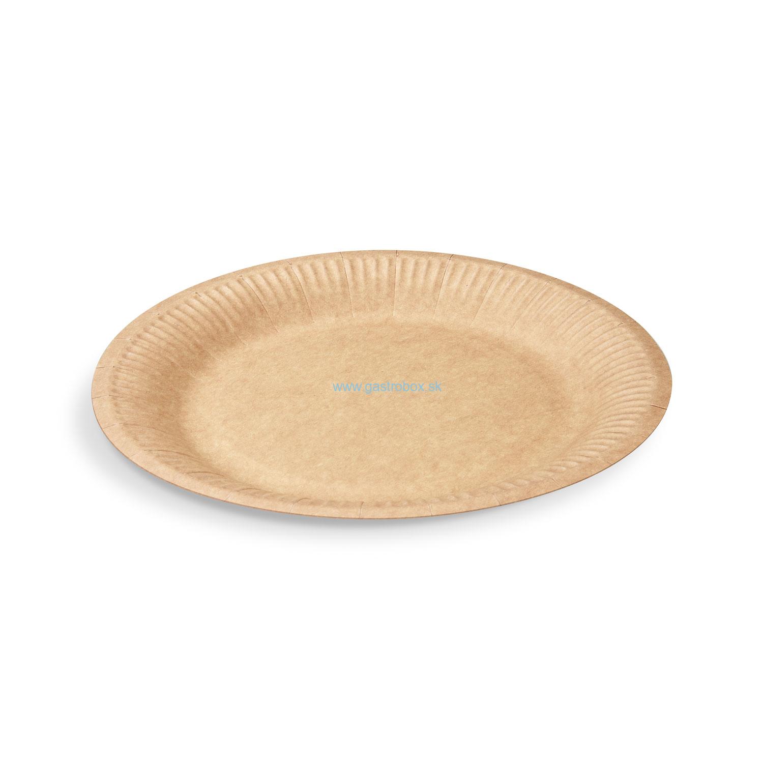 BIO taniere papierové hnedé Ø23cm, 100ks