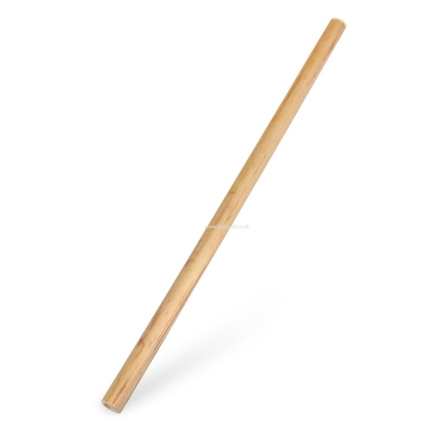 BIO Slamka drevená bambusová 23 cm, 50ks