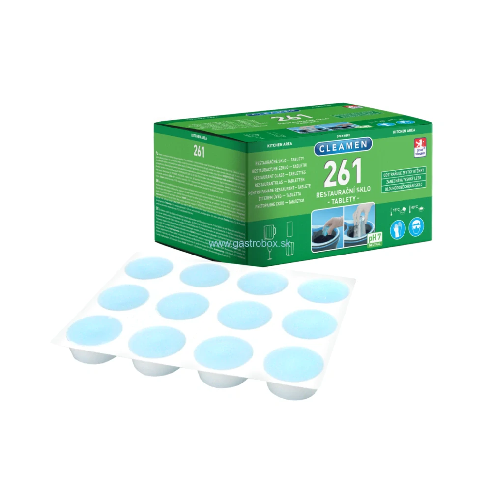 CLEAMEN 261 reštauračné sklo tablety 720g, 1ks