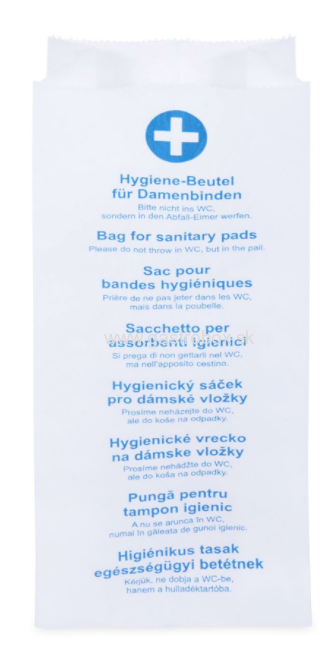 Hygienické vrecká papierové, 100ks