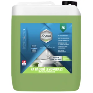KRYSTAL Lemongrass 5L koncentrát na umývanie riadu, 1ks