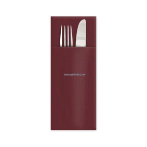 Obrúsky na príbor Premium 32 x 40 cm, "Cutlery Star" bordové, 50ks