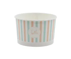 Kelímok na zmrzlinu Pastel 245 ml, 25ks