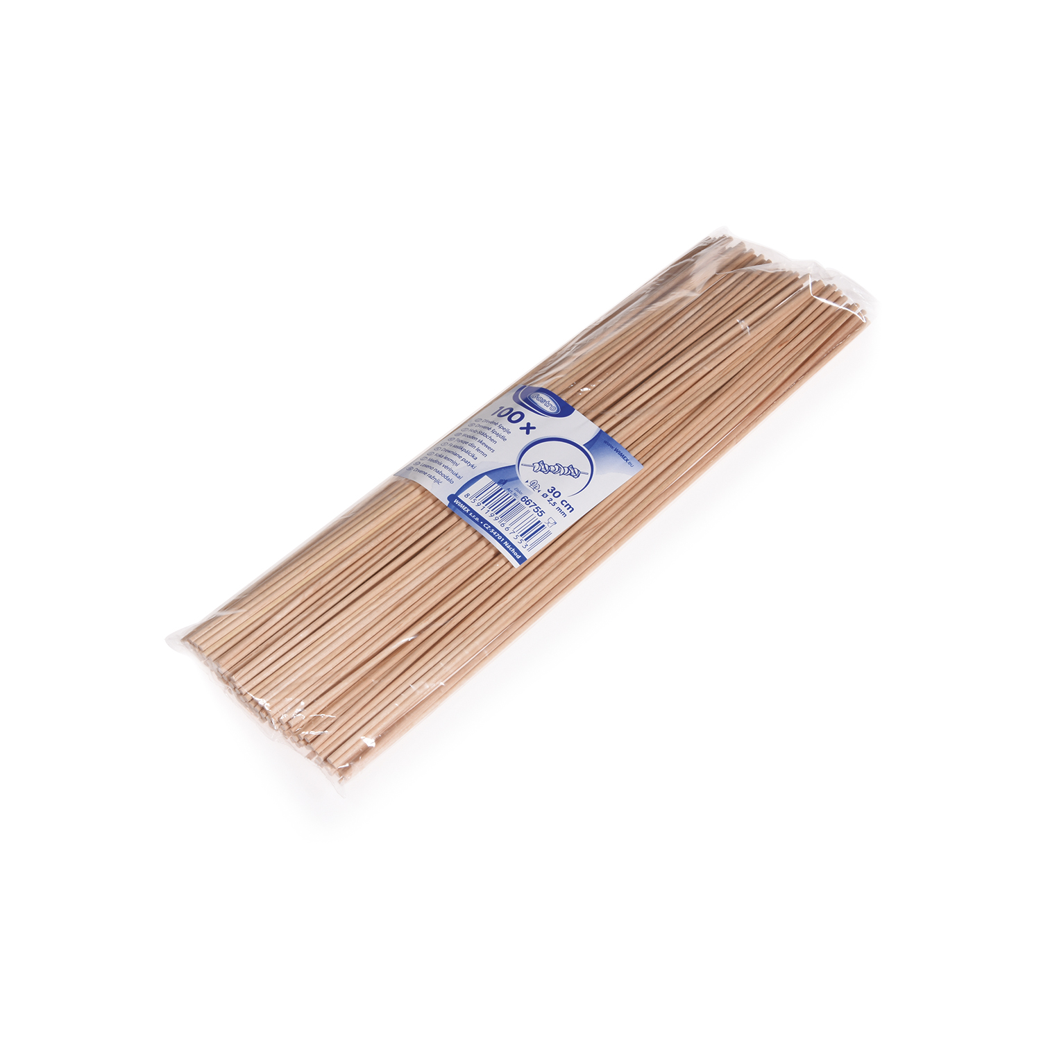 Špajdle drevené nehrotené 30 cm, 100ks