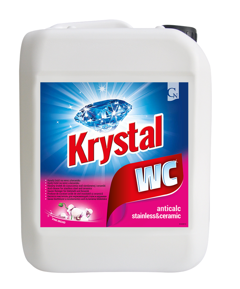 KRYSTAL WC ružový 5L, čistič na nerez a keramiku, 1ks