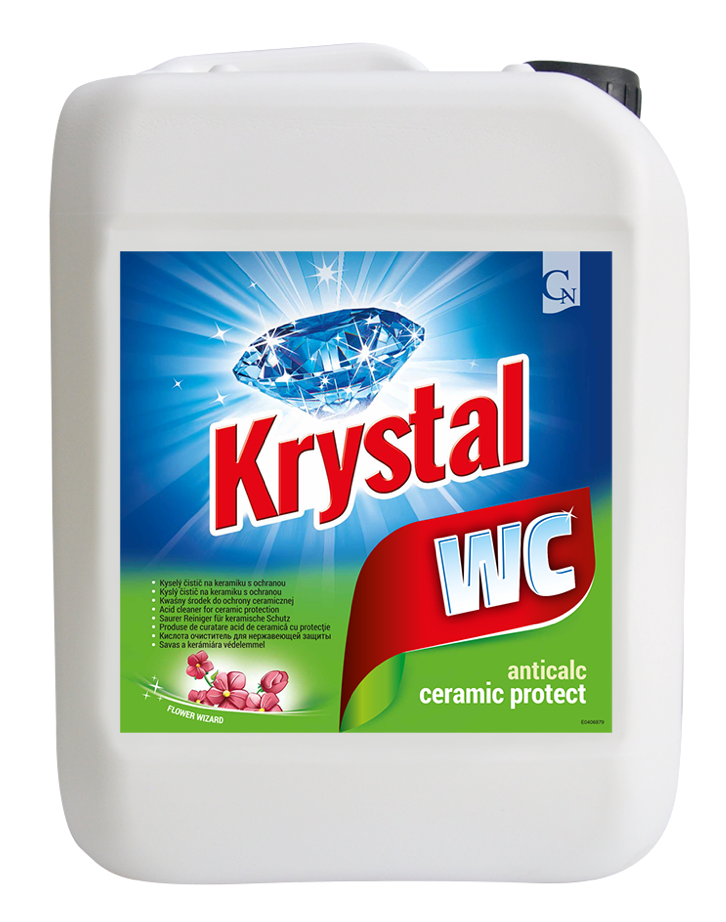 KRYSTAL WC zelený 5l, čistič na keramiku s ochranou, 1ks
