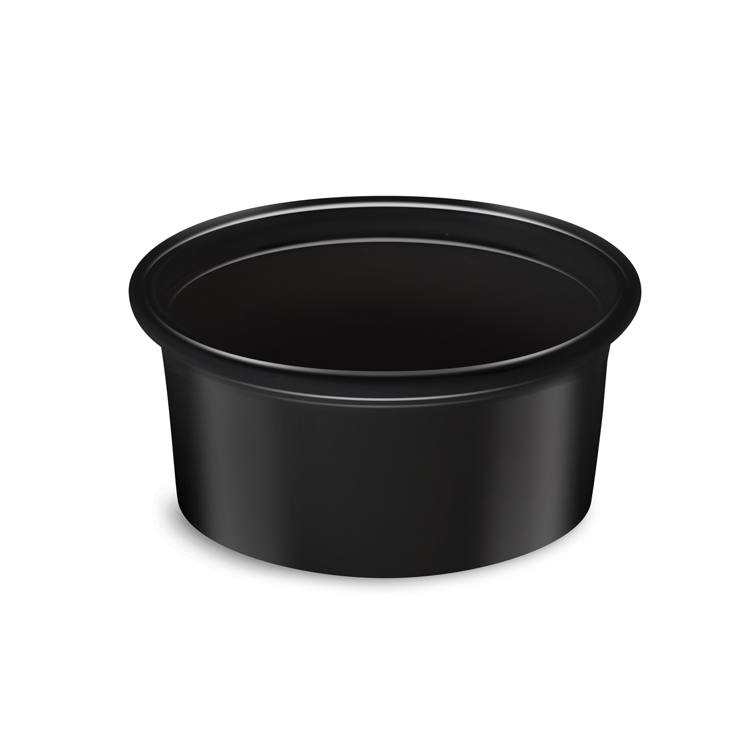 Dresingová miska čierna Ø 7 cm 80ml, 50ks