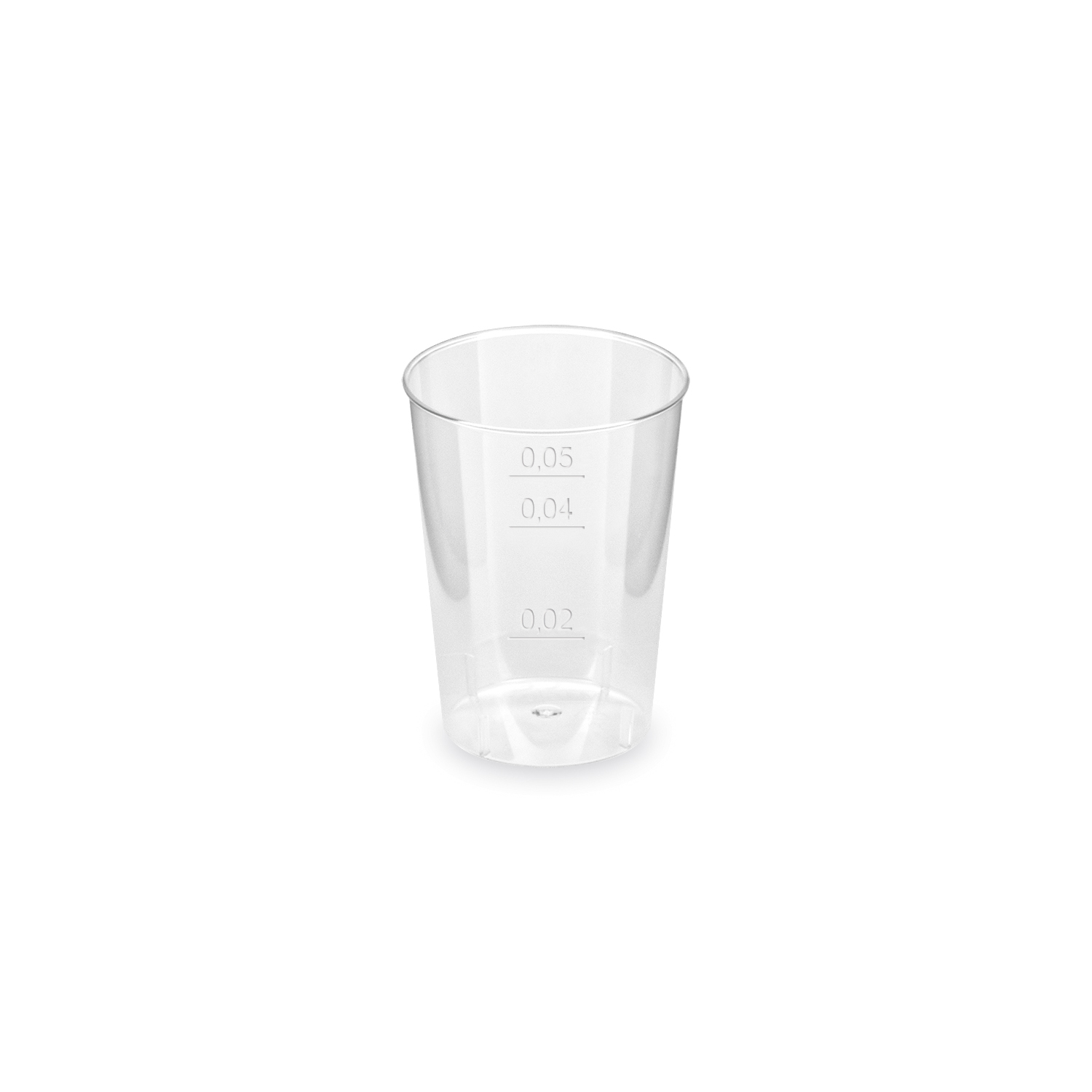 Pohárik (PS) 2cl/4cl/5cl štamprlík kryštál, 40ks