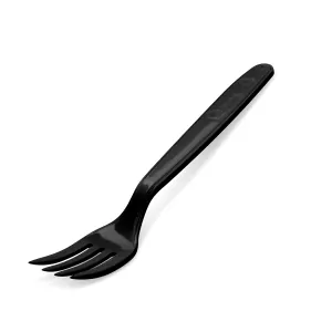 Vidlička plastová čierna 18,5 cm, 50ks