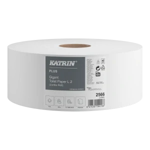 Toaletný papier Katrin Plus JUMBO L 2-vrstvý Ø 28 cm, 6ks