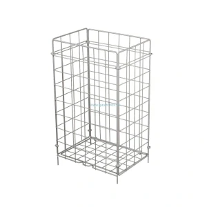 Drôtený odpadkový kôš skladací biely 50L, 1ks
