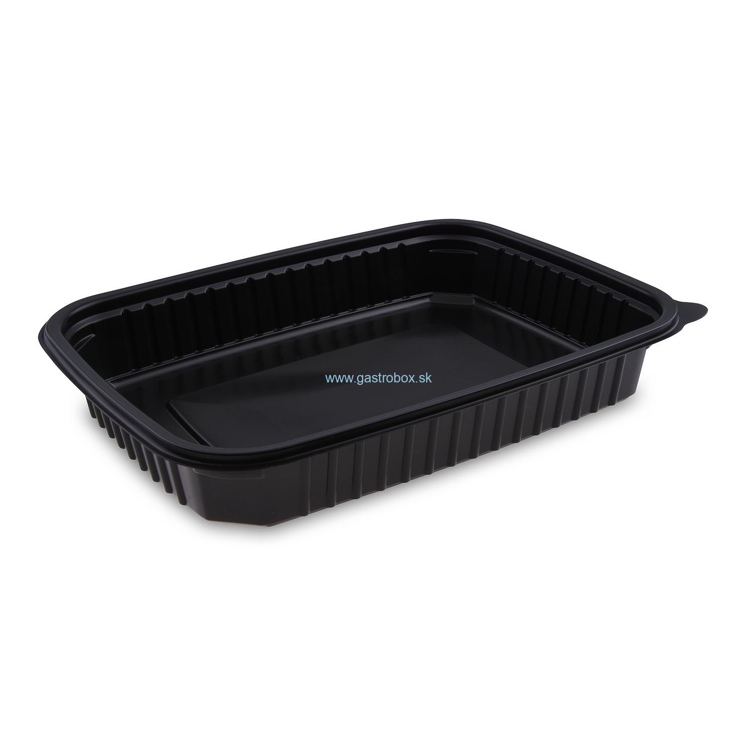 Menu misa EKO 1-dielna čierna do mikrovlnky 1200ml L, 50ks