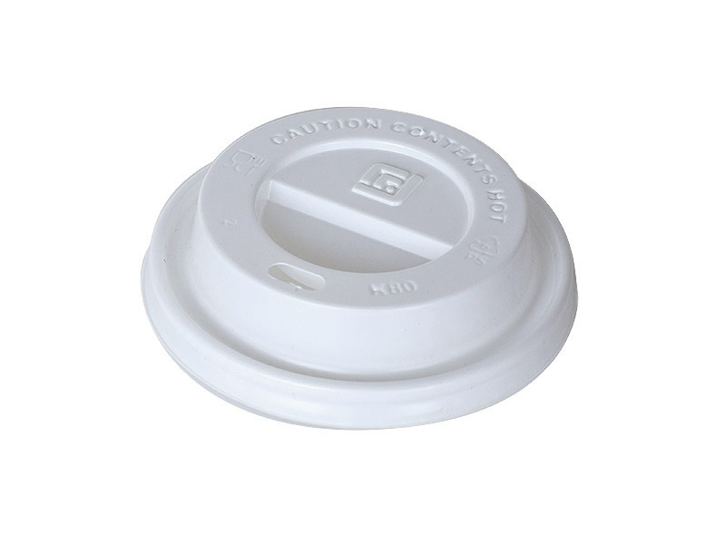Viečko na pap.pohár 250ml biele Ø 80 mm, 100ks