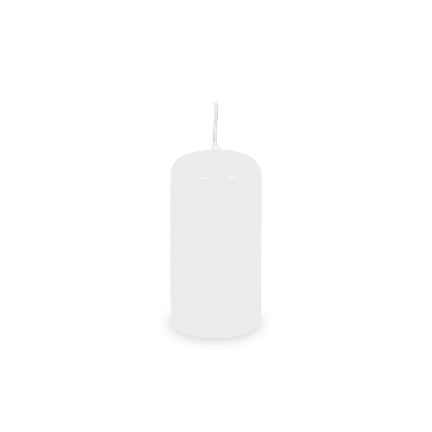 AKCIA! Sviečky valcové Ø 40 x 80 mm biele, 4ks