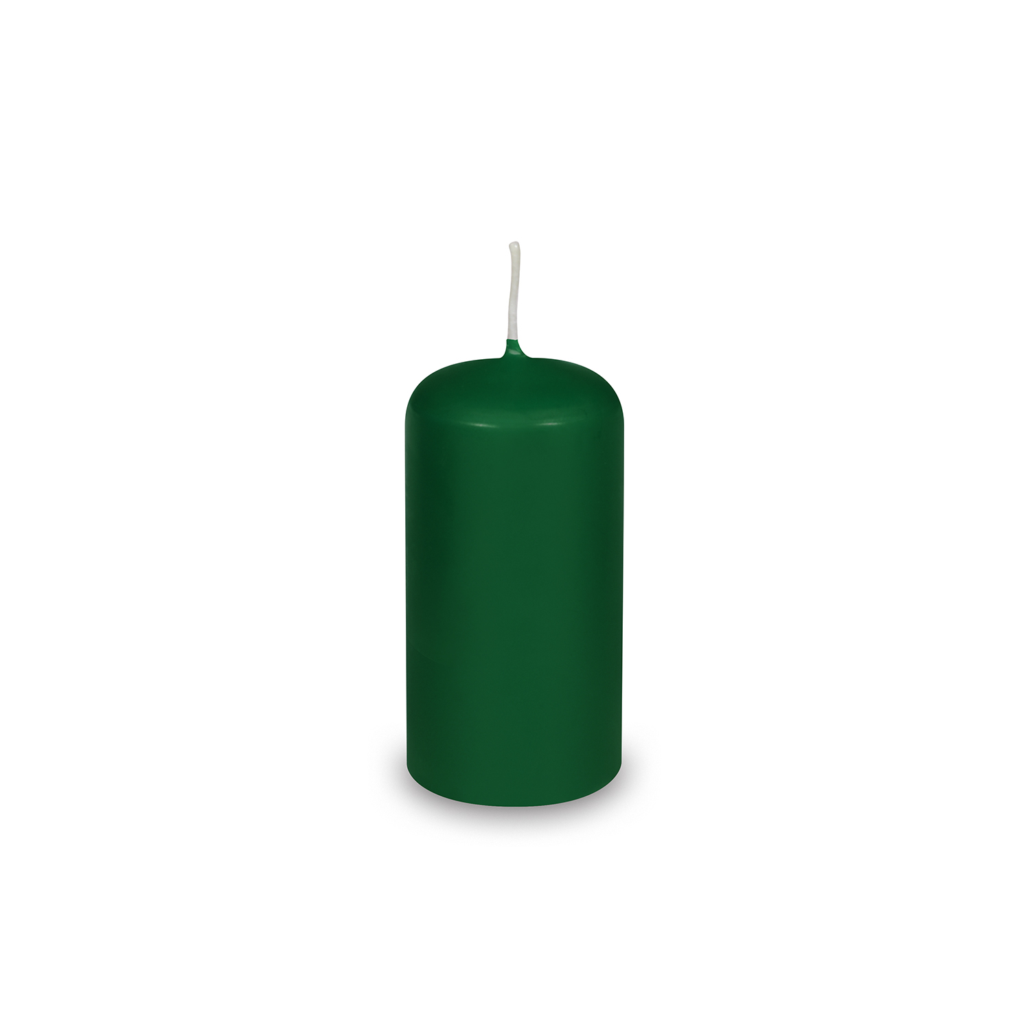 Sviečky valcové Ø 40 x 80 mm tmavozelené, 4ks
