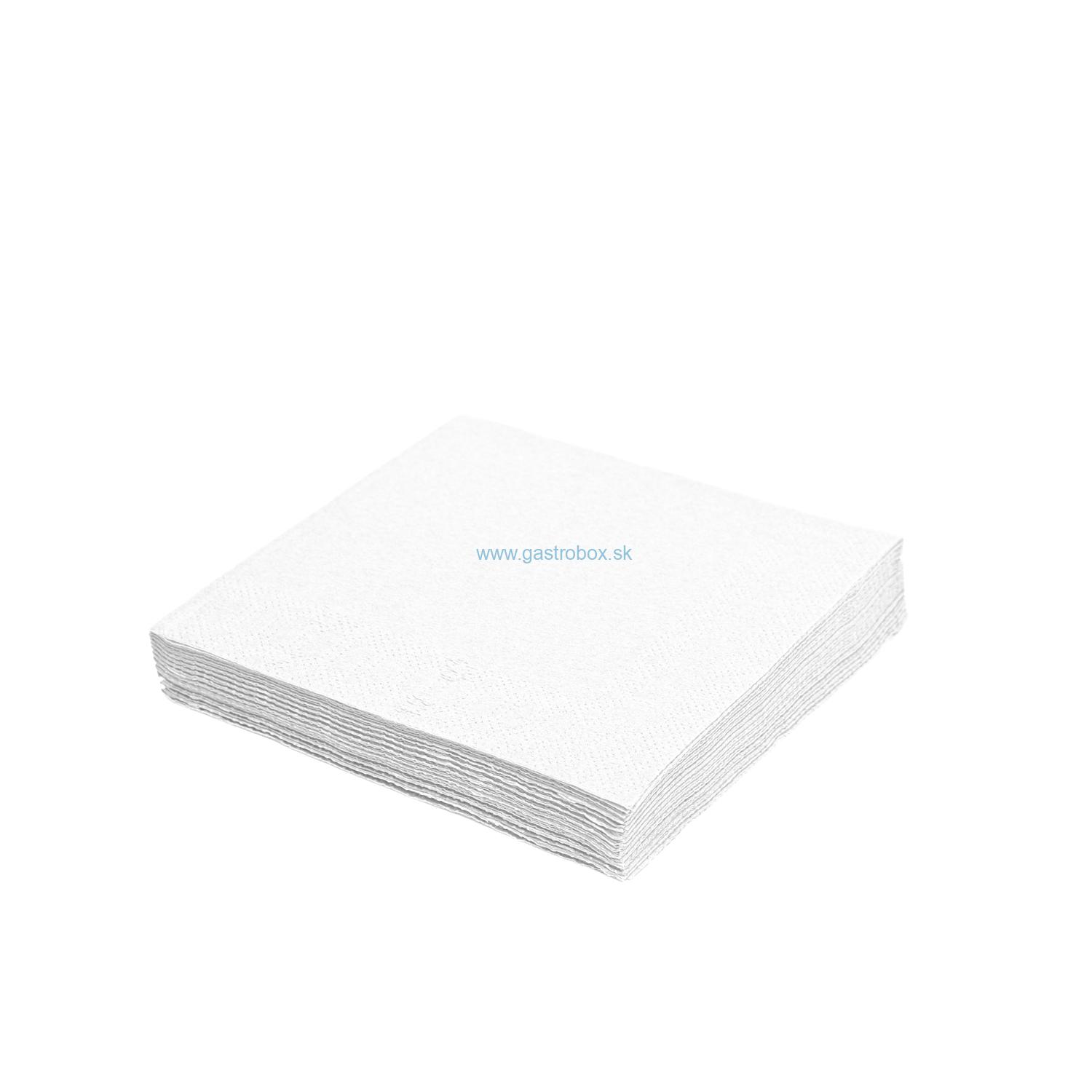 Biele servítky 1-vrstvé 33x33cm GASTRO, 500ks
