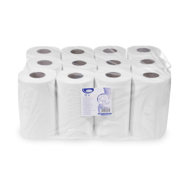 Utierky rol. 2-vr. biele Ø12cm, 20cm x 60m, 12ks