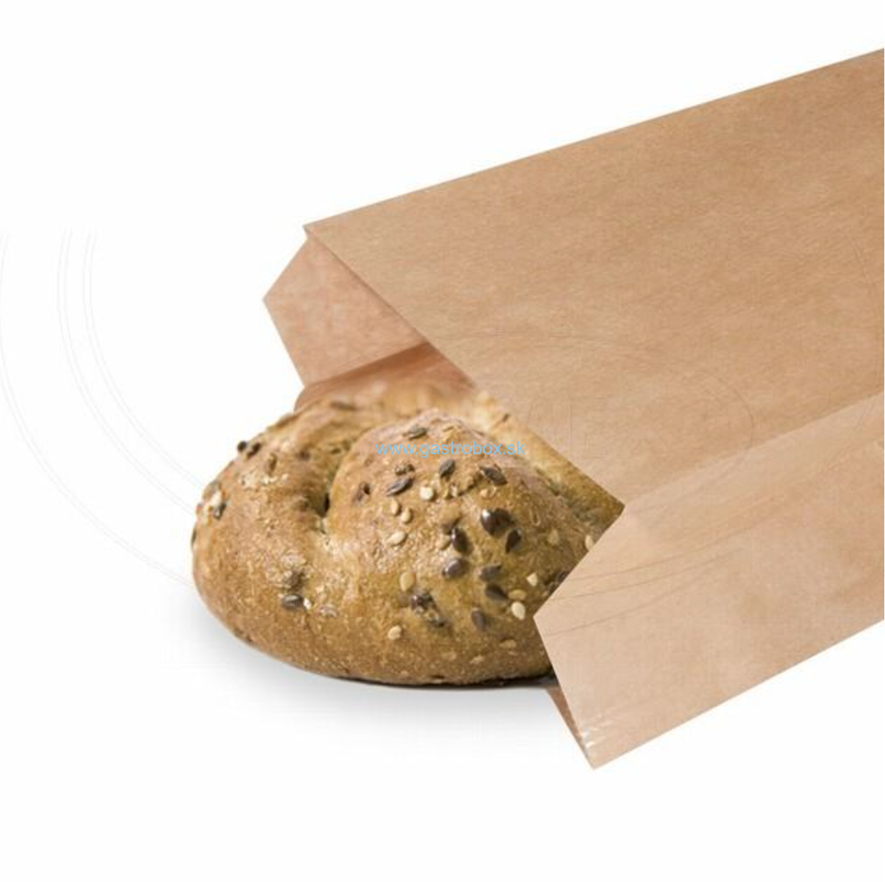 Sáčok desiatový 10+5x22 cm hnedý (0,5kg), 500ks