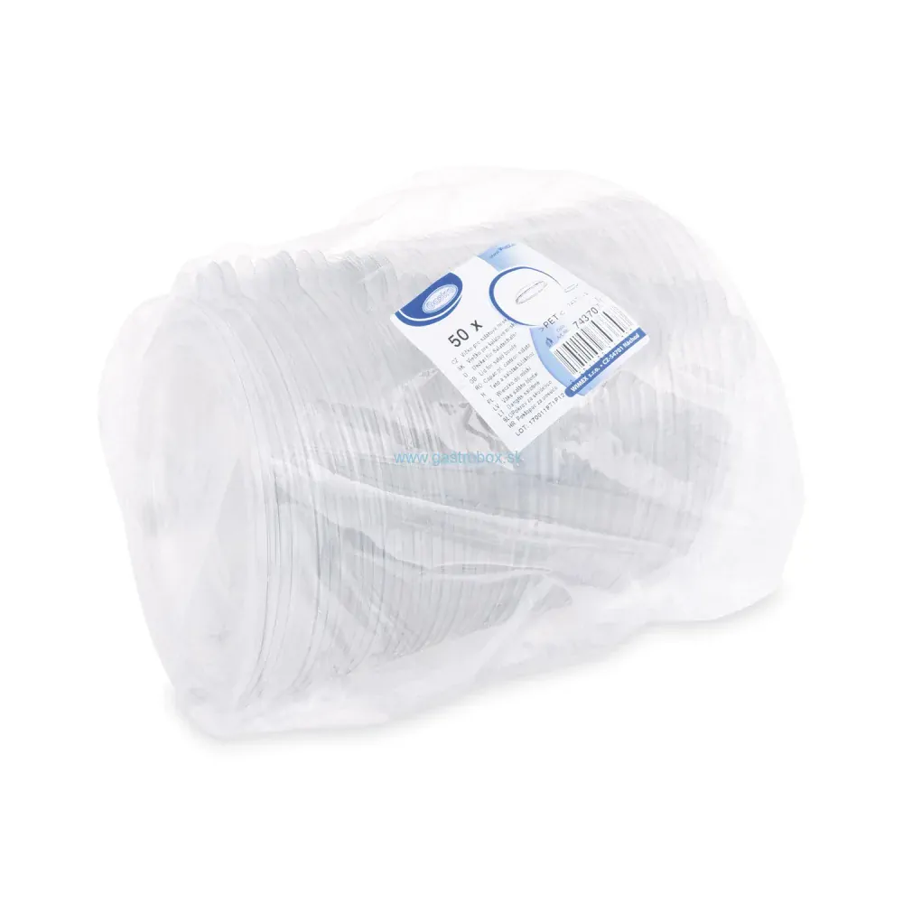 Viečko pre šalátovú misku PREMIUM Ø199mm (PET), 50ks