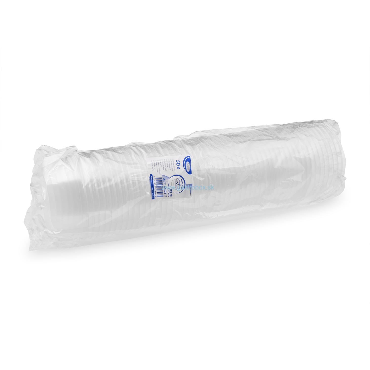 Polievková miska Ø127mm priehľadná 350 ml, 50ks