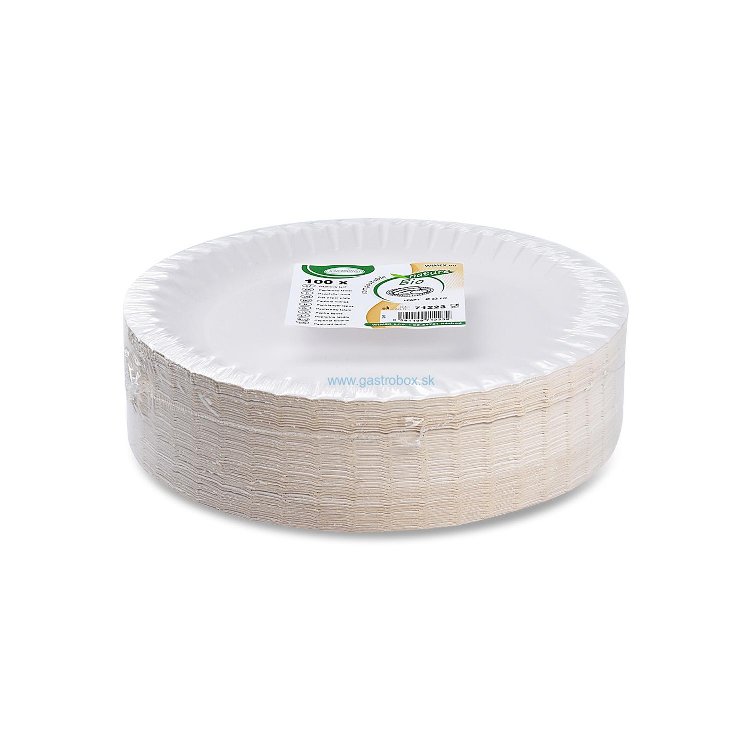 Papierové taniere Ø23cm, 100ks