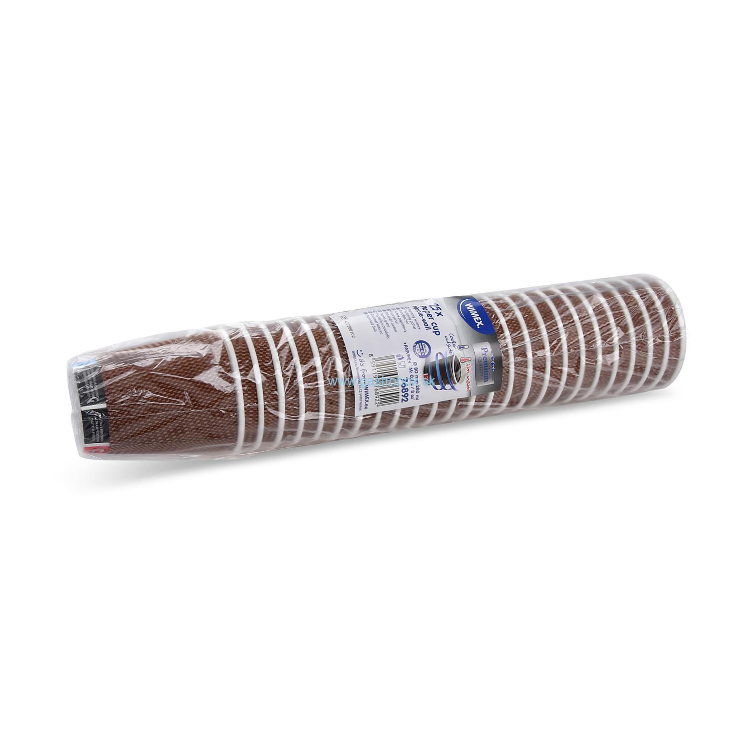 Pohár papierový Premium 280ml, Ø 80 mm, 25ks