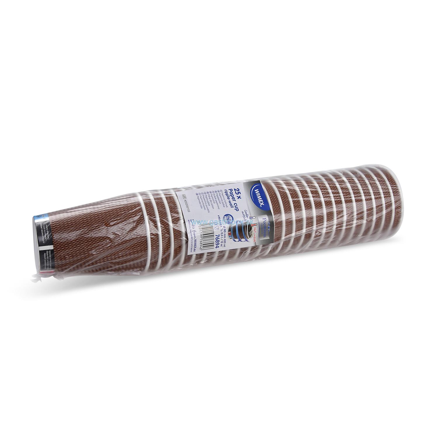 Pohár papierový Premium 420ml, Ø 90 mm, 25ks