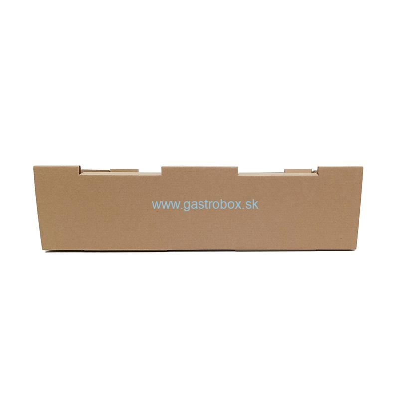 Stohovateľná prepravka 38 x 28,5 x 10 cm hnedá, 50ks