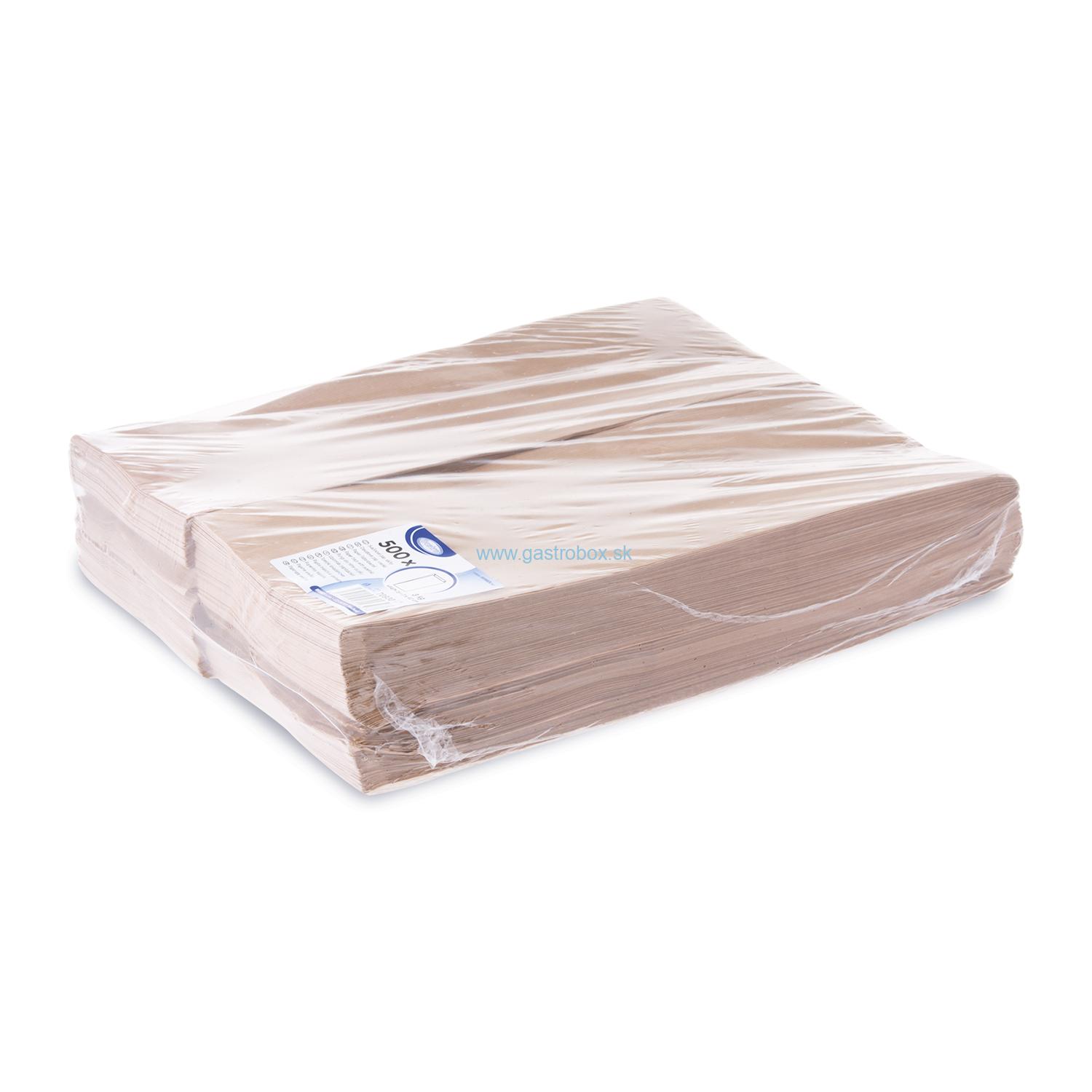 Sáčok desiatový 15+7x42 cm hnedý (3kg), 500ks