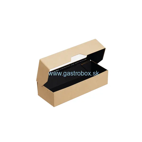 Bio misky ONE BOX 500ml kraft čierne, nepremastiteľné, 25ks