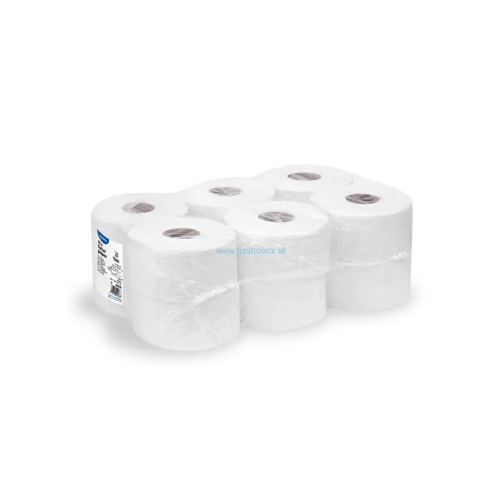 Toaletný papier JUMBO 2-vrstvý Ø 18 cm, 100 m, 12ks