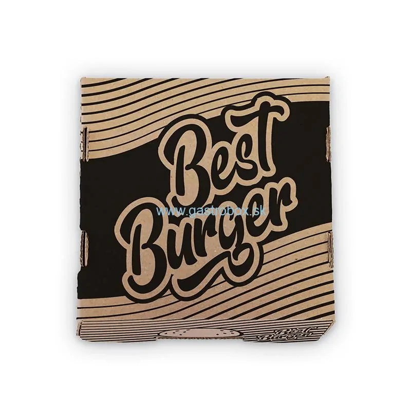Burger box SINGLE 13x13x11 cm BEST burger, 100ks